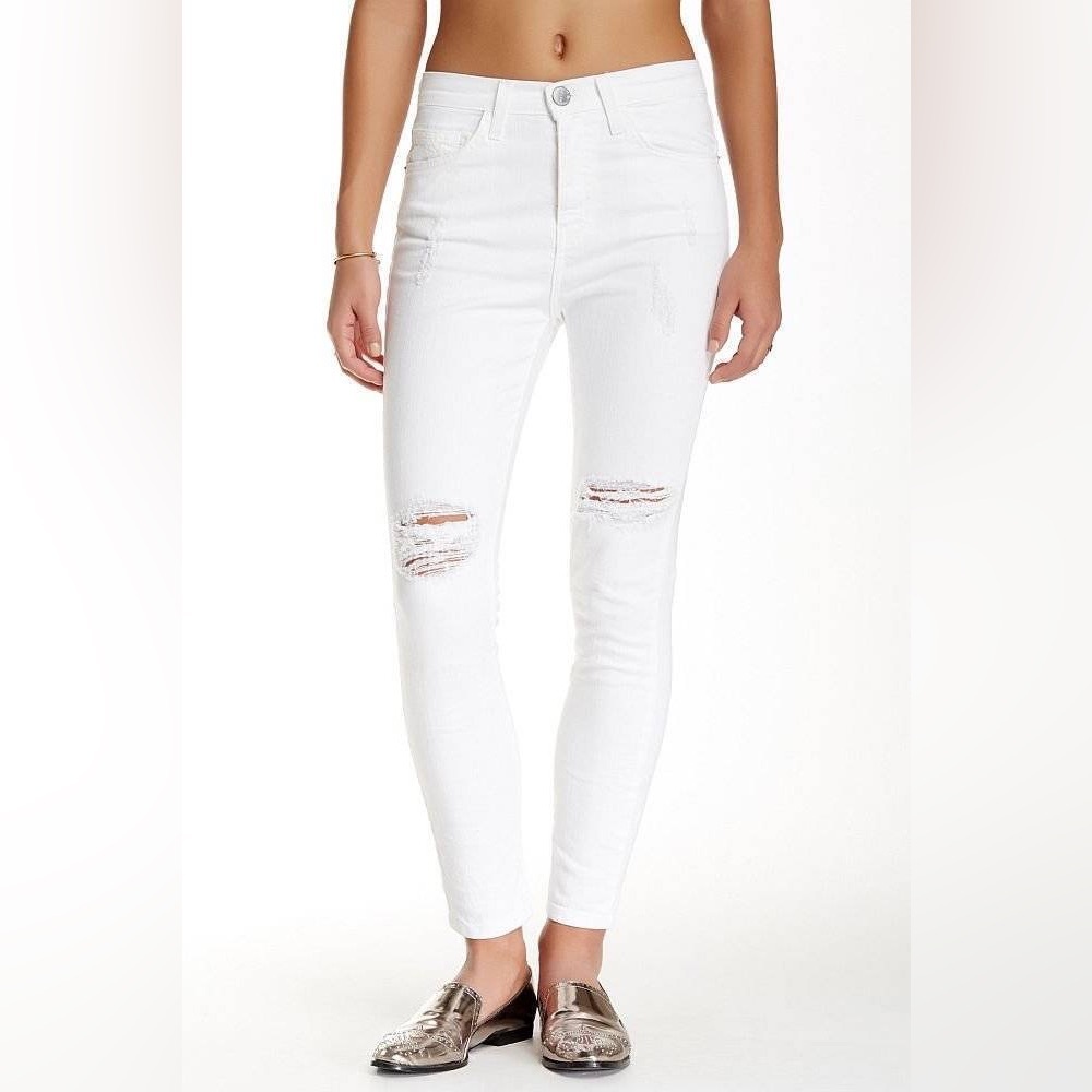 CURRENT/ELLIOT The Super High Waist Stiletto Salty Destroy